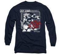 Robocop Ed 209 Unisex Long Sleeve T Shirt, Navy, Medium