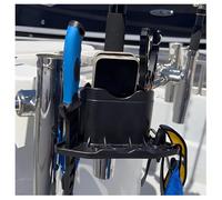 ROBOCUP Holster, (BLACK), Add-On Accessory, Mini Front Box, Storage Organizer for Boats, Golf Carts, Securely Holds Keys, Pens, Wallets. (Includes 1)