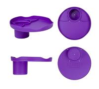 ROBOCUP Plate Accessory, in All 12 Colors, Conveniently Holds Your Food, Snacks, Drinks | Multi-Use Hands Free Project Work Station, Ruggedized Portable Design, Diameter of 8.5"/21.6 CM (Purple)