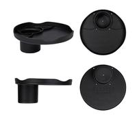 ROBOCUP Plate Accessory, in All 12 Colors, Conveniently Holds Your Food, Snacks, Drinks | Multi-Use Hands Free Project Work Station, Ruggedized Portable Design, Diameter of 8.5"/21.6 CM (Black)