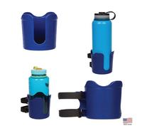 ROBOCUP Plus, (Navy), Add-On Accessory XL Extension Cup Holder, Larger Drink Capacity, Perfect for Boats, Golf Carts, Walkers, Wheelchairs and Work. Made in USA. (Includes 1)