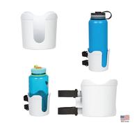 ROBOCUP Plus, (White), Add-On Accessory XL Extension Cup Holder, Larger Drink Capacity, Perfect for Boats, Golf Carts, Walkers, Wheelchairs and Work. Made in USA (Includes 1)