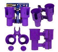 ROBOCUP, Purple EZ-Spring, Updated Version, Best Cup Holder for Drinks, Fishing Rod/Pole, Boat, Beach Chair, Golf Cart, Wheelchair, Walker, Drum Sticks, Microphone Stand