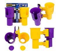 ROBOCUP, (Yellow & Purple), Best Cup Holder for Drinks, Fishing Rod/Pole, Boat, Beach Chair, Golf Cart, Wheelchair, Walker, Drum Sticks, Microphone Stand