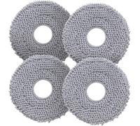 roborock 4 Pack Washable Vacuum Mop Cloths, Compatible with roborock QV 35S/QV 35A Robotic Vacuums, Washable and Reusable Soft Mopping Pad Replacement Accessories