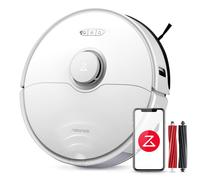roborock S8 Robot Vacuum Cleaner - DuoRoller Brush, 6000Pa Suction, 3D Structured Light Obstacle Avoidance, Alexa Compatible (White)