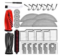 Roborock Saros 10 Accessories Compatible with Roborock Saros 10 - Dual Axis Main Brush, Built-in Cleaning Brush, 4 Side Brushes, 4 Mops, 4 Round Brushes, 4 Filter Elements, 5 Dust Bags, Screwdriver