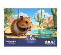 Roborovski Dwarf Hamster 1000 Pieces Jigsaw Puzzles For Adults Educational Games Stress Relieving Entertainment Exercise The Memory of The Brain for Adults And Kids, Age 12 Years Up 70x50cm/1000pcs