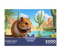 Roborovski Dwarf Hamster 1000 Pieces Jigsaw Puzzles For Adults Family Challenge Toys Stress Relieving Entertainment Cultivate The Spirit of Teamwork for Men, Women, Elders, Seniors 38x26cm/1000pcs
