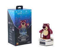 Robosen Mini Robot - Toy Story Lotso | Interactive Smart Toy with Voice, Motion & Strawberry Scent | Official Disney Pixar Collectible | Soft Flocked Finish, Rechargeable Battery