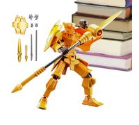 Robot Action Figure - 1.57x5.12 In Articulated Collectible Robott | ABS Posable Display Model With Multiple Joints For Desk Decoration, Office Decor, And Anime Collections