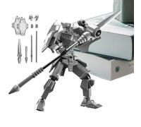 Robot Action Figure - 3D Printed Multijointed Model, Movable Articulated Mech Toy, Creative Desktop Collectible Sculpture, Display Poseable Craft | Futuristic Figurine for Desk Decoration