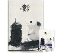 Robot And Mouse Love Puzzles for Adults 1000 Piece Brain Challenge Learning Game Thoughtful Surprise for Celebrations Size 38x52cm