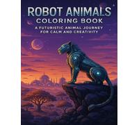 Robot Animals Coloring Book: A Futuristic Animal Journey for Calm and Creativity