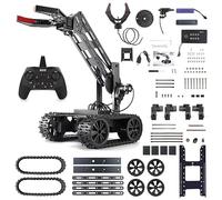 Robot Arm,Electronics Kit for Boys Girls,Science Kit for Kids 8-12,2in1 Electronic Robotic Arm for Kids to Learn Programming Techology,Educational Toy Building Kits for Beginners,Xmas Birthday Gift