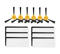 Robot Aspirador/Fit For Conga Excellence Robot Cleaner Parts Side Brush HEPA Filter Kit/Fit For Recambios/Fit For Conga Excellence 990 Sweeping Robot Set (Color : 12pcs kit)