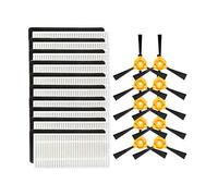 Robot Aspirador/Fit For Conga Excellence Robot Cleaner Parts Side Brush HEPA Filter Kit/Fit For Recambios/Fit For Conga Excellence 990 Sweeping Robot Set (Color : 20pcs)
