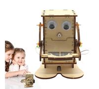 Robot Assembly Toy - 4.72X5.12X5.91In 350G | DIY Science Experiment Kit, Educational Learning Project, Coin Eating Model | STEM Classroom Activity Home Workshop Construction