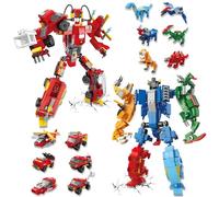 Robot Building Blocks Party Favors for Kids, 6 in 1 Creative Action Mech Building Set for Classroom Prizes, Birthday, Party, Valentines, Easter Gifts, for Boys Girls (1141 PCS)