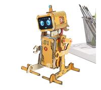 Robot Building Kit - Wooden Engineering Toy, Educational Robotics Construction Set with Durable Pieces, Hands On Learning Activity for Kids Teens Home School Classroom Children’s Day Birthday Holiday