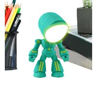 Robot Cartoon Night Light, Robot Figure Lantern Lamp, Fun Soft Glow Nightlight for Valentine Birthday Easter Holiday Home Bedroom Reading Learning Relaxation Children Decoration