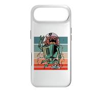 Robot cat chasing mouse quirky humorous playful art cat love Case for iPhone Air