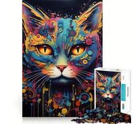 Robot Cat Cyborg Jigsaw Puzzle 1000 Piece for Teenagers Reason Skill Toy Relaxing Fun Exact Cut (38x52cm)