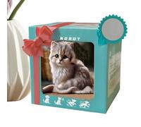 Robot Cat For Kids, 2025 New AI Robotic Cat, My Realistic Robot KittenThat Acts Like A Real Kitten - Interactive Smart Pet With Movements Walking, Barking, Tail Wagging For Children