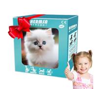 Robot cat, interactive plush cat toy, electronic pet toy with running and interaction, educational toy for children and adults, classroom entertainment