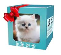 Robot Cat Robotic Cat That Acts Like a Real Cats Electronic Interactive Stuffed toy Walking, Barking Running Pet Gift for Adults White