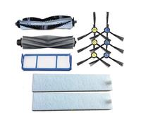 Robot Cleaner Main Roller Brush Cover Side Brush HEPA Filter Mop Cloth， Compatible For ZACO，Compatible For Ilife， A10s L100 A10 ，Roller Brush Components(Set 9)