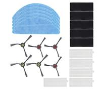Robot Cleaner Rag Filter Set, Vacuum Cleaner Sweeping Robot Accessories Sweeping Machine Main Brush Side Brush Rag Filter Set