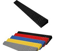 Robot Climbing Mat for Uphill Sweeping - Over The Threshold Slope Mat for Electric Cars & Indoor Steps Black 100x10x4.5cm - Essential Home Accessory