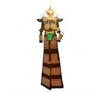 Robot Costume Adult Trident Antenna Helmet V Shoulder Stilt Walker Suit | Robot Costume Adult, Stilt Walker Suit, Rave Festival, Halloween Cosplay, Color Changing, Remote Control