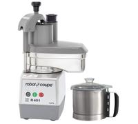 Robot Coupe R401 Food Processor Cutter & Vegetable Slicer With Veg Prep Attachment. 4.5ltr Stainless Steel Bowl - 13 Amp