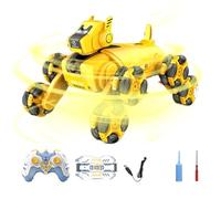 Robot Dog - 10 Inch Smart Pet | ABS Remote Dog - interactive robotic puppy with remote control watch rechargeable battery water dispenser for kids fun play learning gift