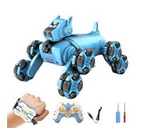 Robot Dog - 10 Inch Smart Pet | ABS Remote Dog - interactive robotic puppy with remote control watch rechargeable battery water dispenser for kids fun play learning gift