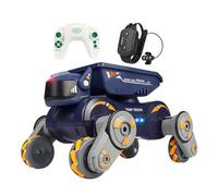 Robot Dog Car Toy - Innovative Gesture Control Stunt Vehicle with Remote Control, Interactive Motion Recognition System, Multi-Effect Light Spray Music Sound Features | Creative Stunt