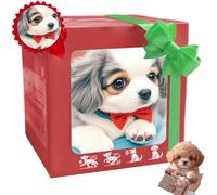Robot Dog for Adults, Barking Dog Toy, Robot Dogs That Act Like Real Dogs, Simulation Plush Walking Dog Toys, Bark And Wag Its Tail, Lifelike Robotic Puppy Companion for Kids & Adults E