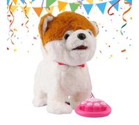 Robot Dog - Intelligent and Realistic Plush Animal | Realistic Robot Dog with Artificial Intelligence, Touch Detection and Imitation Sounds, for Children Girls and Boys Birthday
