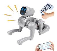 Robot Dog - Interactive Voice Control Toy, Intelligent Foot Robotic Pet with Sounds of Lights, Fun Educational Companion for Learning Game | Entertaining Gift