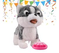 Robot Dog | Realistic and Interactive Plush Toys, Artificial Intelligence Robot Dog with Touch Detection, Realistic and Imitation Sounds | For Girls Boys Christmas Birthday Easter