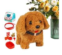 Robot Dog - Realistic Robot Puppy, Interactive Plush Pet | Barkin Tail Wagging Toy, Electronic Plush Puppy for Ad