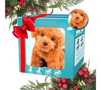 Robot Dog, Realistic Robot Puppy That Walks & Acts Like Real Dog | Lifelike Interactive Smart for Birthday Gifts & Entertainment Toys Brown Style B