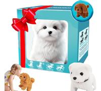 Robot Dog - Realistic Robotic Puppy That Walks, Barks & Wags Tail, Interactive Ai Pet Dog Toy for Kids & Adults, Nico Electronic Puppy Dogs That Acts like (E)
