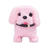 Robot Dog Toy - 6.3 Inches Plush Electronic Pet | Interactive Walking Companion - Realistic Barking Tail Wagging Toy For Children Girls Birthday Holiday Playroom Fun At Home Or Travel