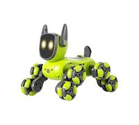 Robot Dog Toy -, 8x6x5in Robic Dog Electronic Puppy Interactive Companion | LED Light Music Action Figure, Smart Moving Pet Toy For Kids, Indoor Games, Birthday Gift, Edu