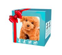 Robot Dog Toy for Puppies - 15 x 10 x 9 cm | Robot Puppy, Electronic Plush Puppy with Walking Actions Barking - Interactive Stuffed Robotic Companion for Young Children Girl