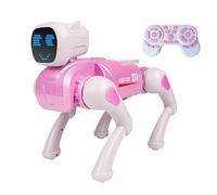 Robot Dog Toy - Programmable Rc Robots | Rechargeable Electronic Pet, App Connected, Sounds & Reactions, Led Emotion Display For Kids Girls Home Travel Indoor Classroom Playground Garden Birthday