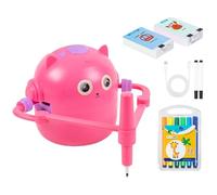 Robot Drawing Machine, Interactive Educational Toy, 25x20cm Painting Device with 100 Cards, ABS Material Learning Tool, Art Robot Creative Feature, Machine for Kindergarten Students Children Use